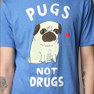 Pugs not drugs tshirt